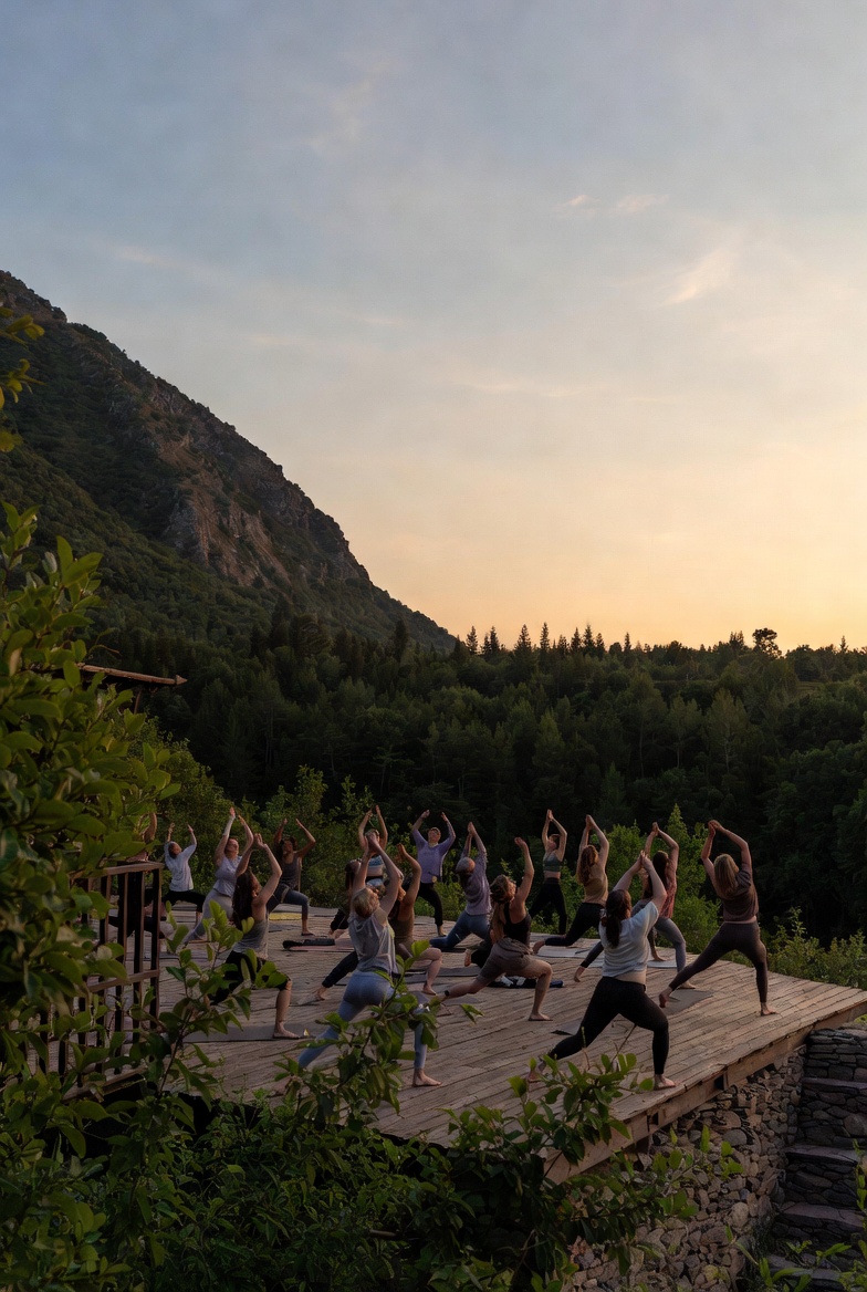 Connected circles showing teamwork and shared values
