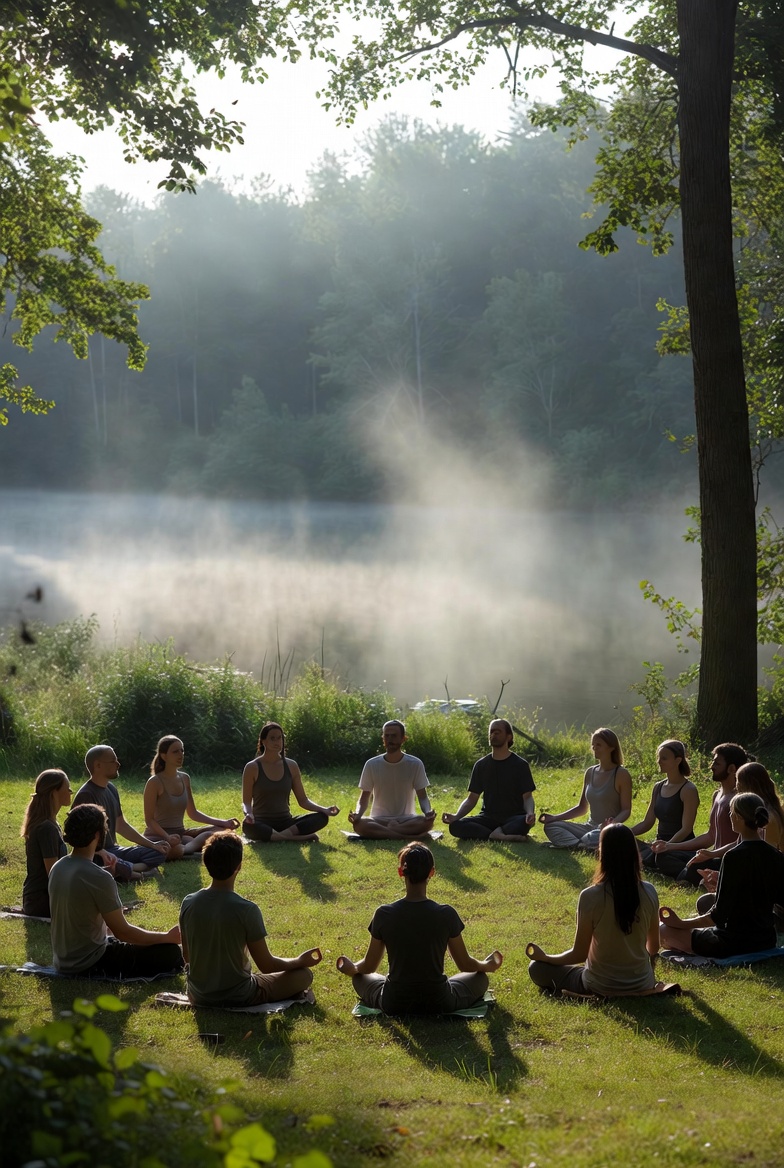 Soft abstract shape representing balanced weekly flow